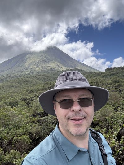Pasha at Arenal Volcano, Costa Rica, 2026.