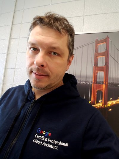 Certified Google Cloud Architect.