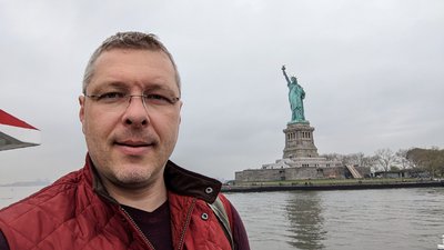 The Statue of Liberty.