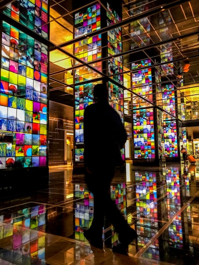 The amazing lobby of the Cosmopolitan Resort and Hotel in Las Vegas, Nevada.