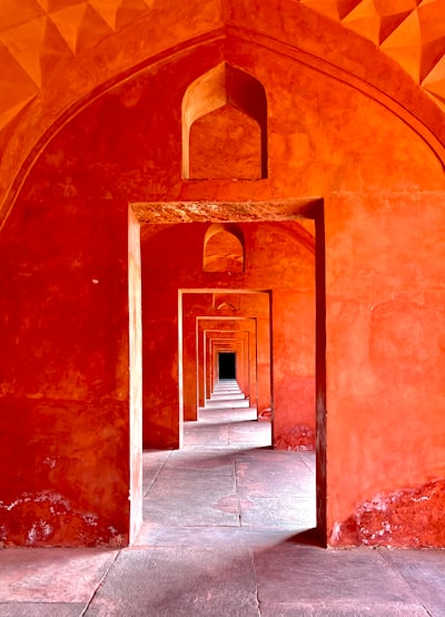 A doorway in a wall