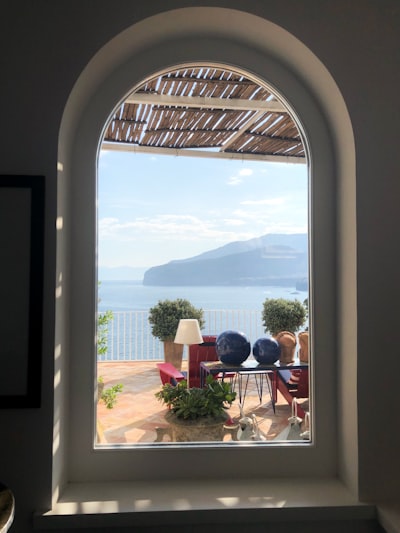 Frame within a frame. The beautiful Maison la Minervetta Sorrento Italy.  