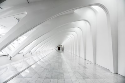 Modern white corridor