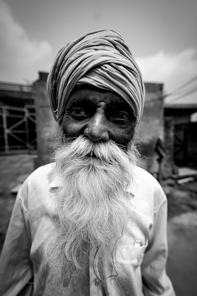Portrait of an Indian village man