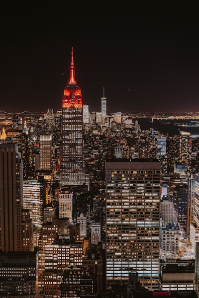 Bright New York skyline