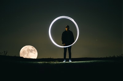 Supermoon in the nightscape