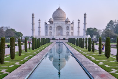 Entering the Taj Mahal at the sunrise… The view was breathtaking!