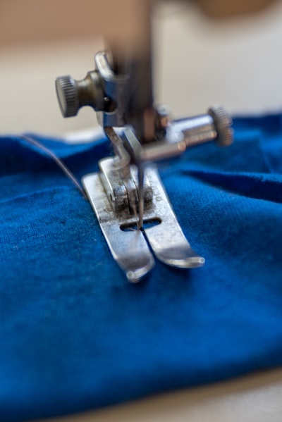 Sewing machine close up