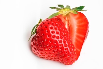 strawberry in a heart shape