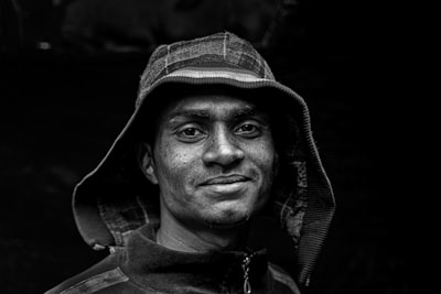 A shipyard worker with a hoodie in Dhaka, Bangladesh.