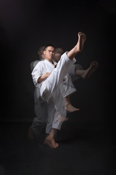 A man and woman dancing