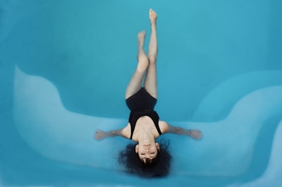 Floating in a pool