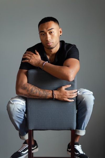 Man sitting on chair
