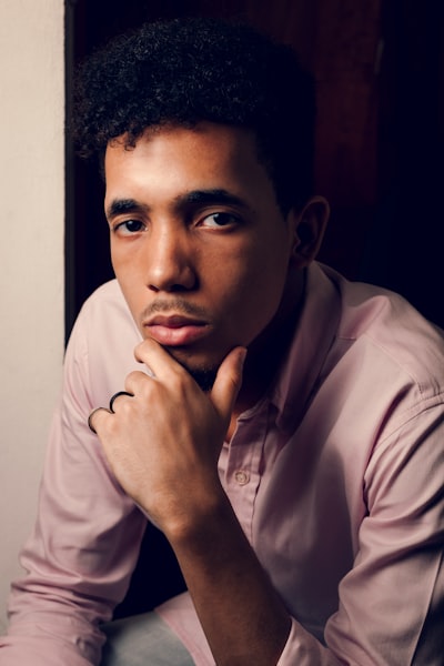 Man in white dress shirt